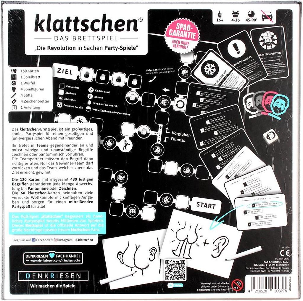 DENKRIESEN Klattschen – Gioco Da Bere Per Feste E Addio Al Celibato, Carte Impermeabili, Edizione Originale - 3