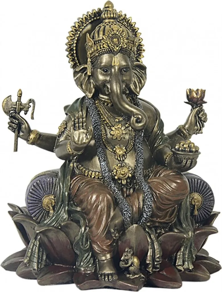 Ganesh couleur bronze Bouddhisme - Chassez le Stress avec cette Statue