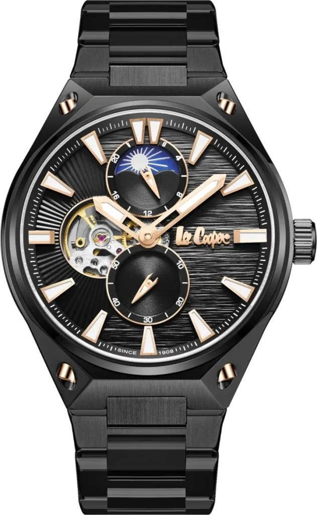 Orologio da polso da uomo LEE COOPER LC08123.050 con design grigio grafite.