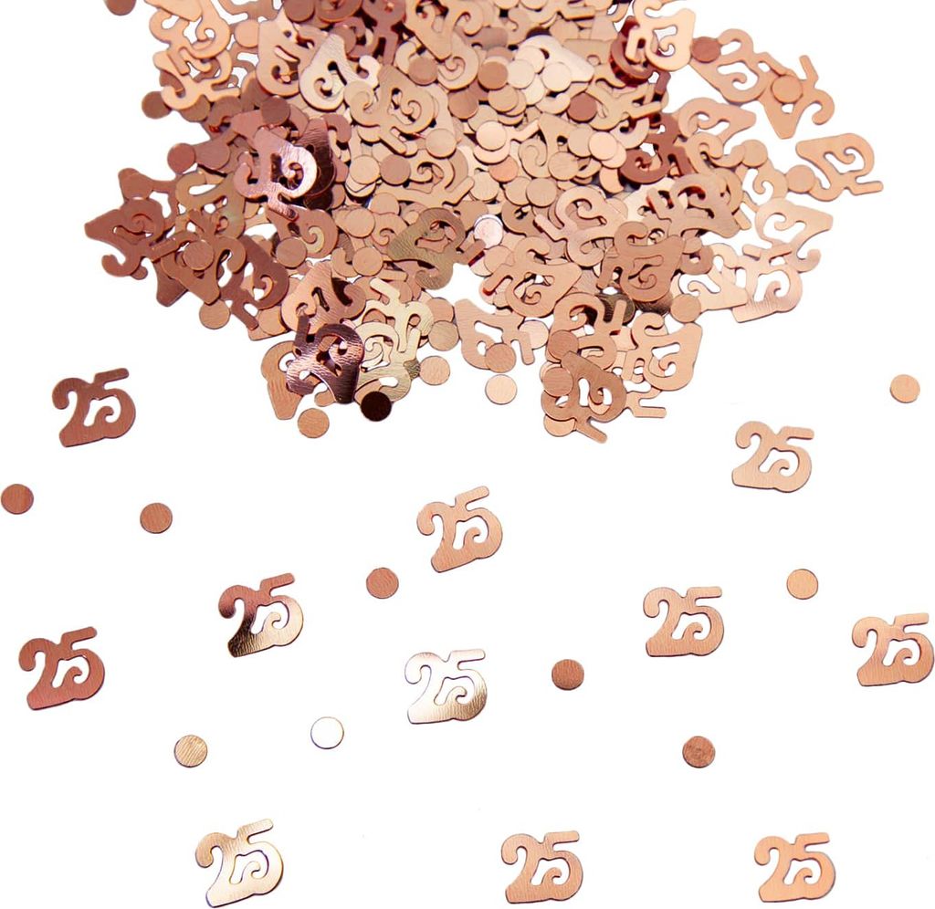 Oblique Unique Konfetti 25. Geburtstag Jubiläum über 300 Produktbild 