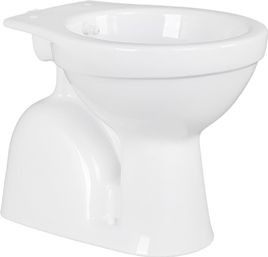 Belvit Dusch WC mit Bidet Funktion – Standtoilette mit Taharet, senkrechtem Bodenabgang, Hygienedusche, Sanitärkeramik ohne WC-Sitz