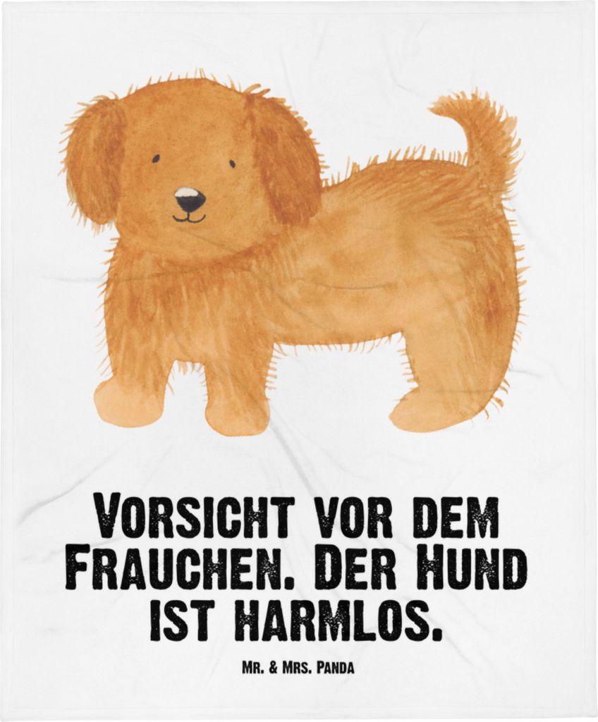 Mr. & Mrs. Panda Erstlingsdecke Hund Flauschig - Weiß - Geschenk, Schlummerdecke, Babydecke, Schmusedecke, Sprüche, Hunde, Hundeliebe, Fleecedeck...
