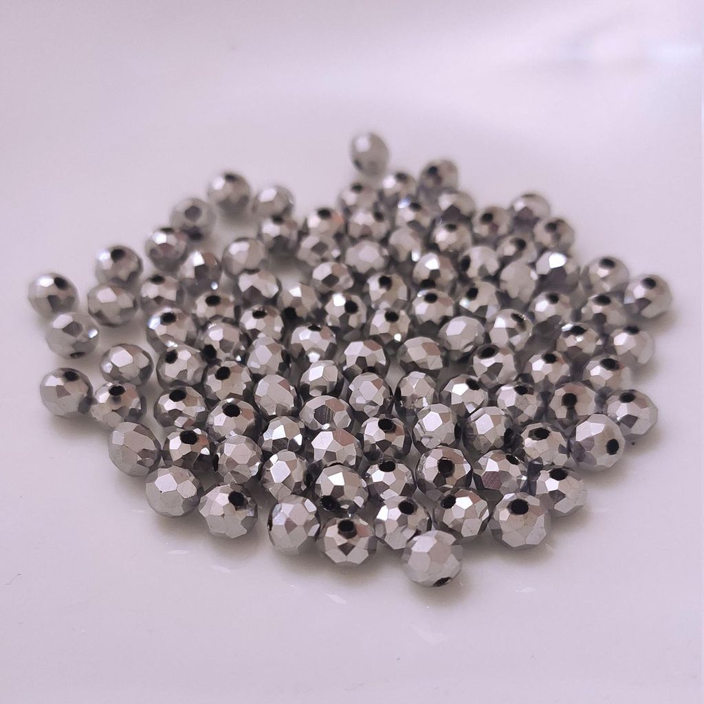 Perles de verre - Type 'facetté' - 60 pièces - 10 mm - Image du produit 