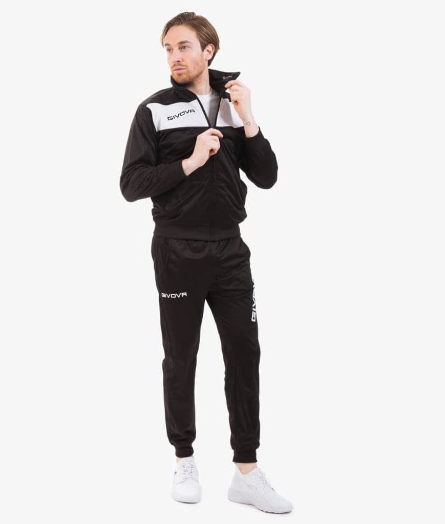 XL noir/blanc (nero/bianco)| Givova Tuta Visa Survêtement Image du produit 