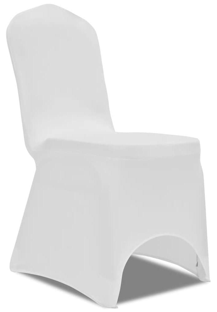 vidaXL Stretch Chair Cover 4 kusy Bílá Obrázek produktu 