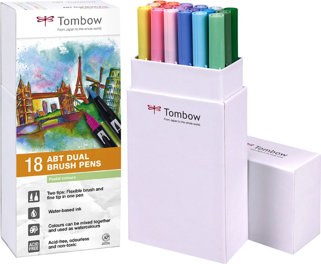 Tombow ABT-18P-5ABT Set 18 colori pastello Immagine del prodotto 