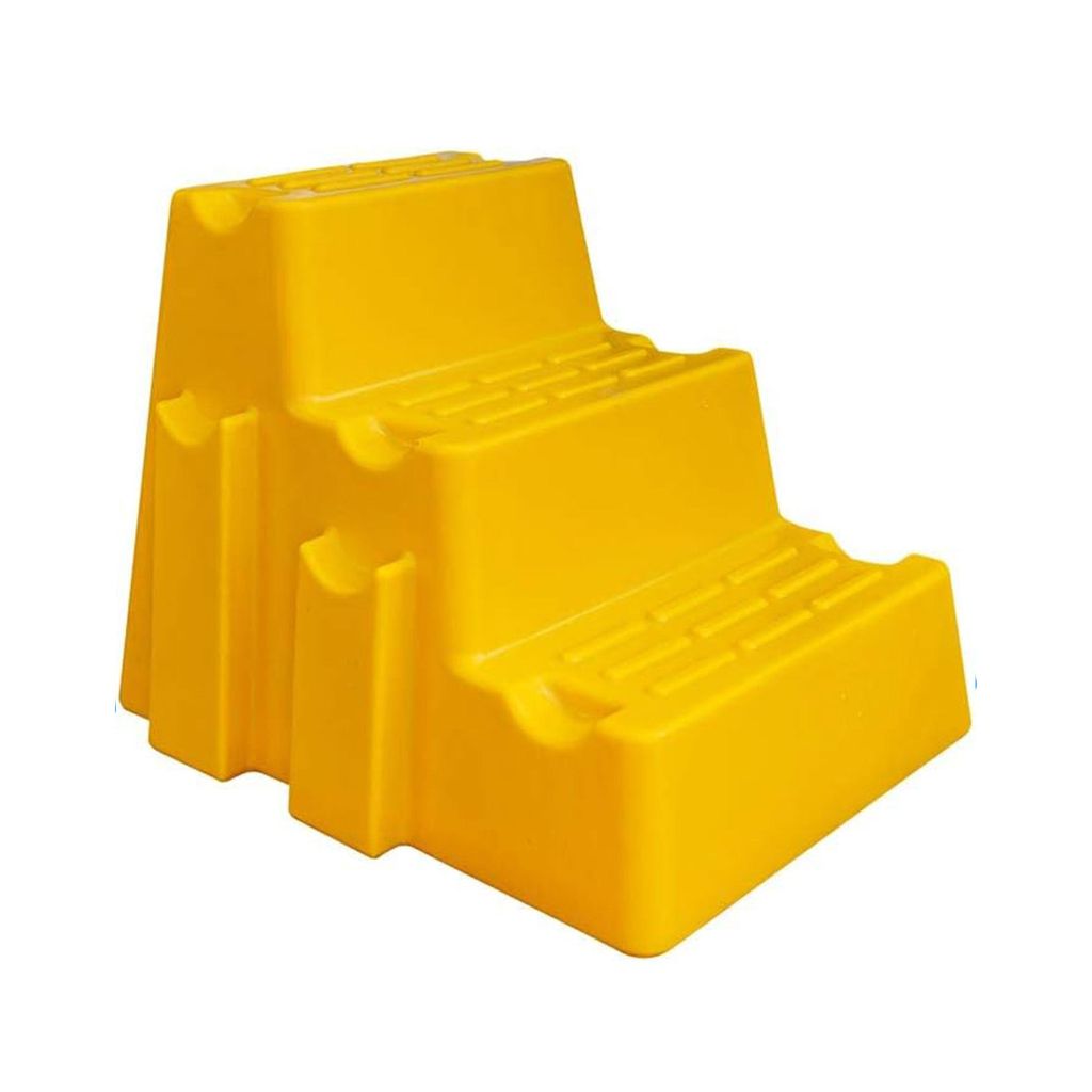 Aufstiegshilfe "3 Steps" und Hindernisblock Farbe - Gelb Produktbild 