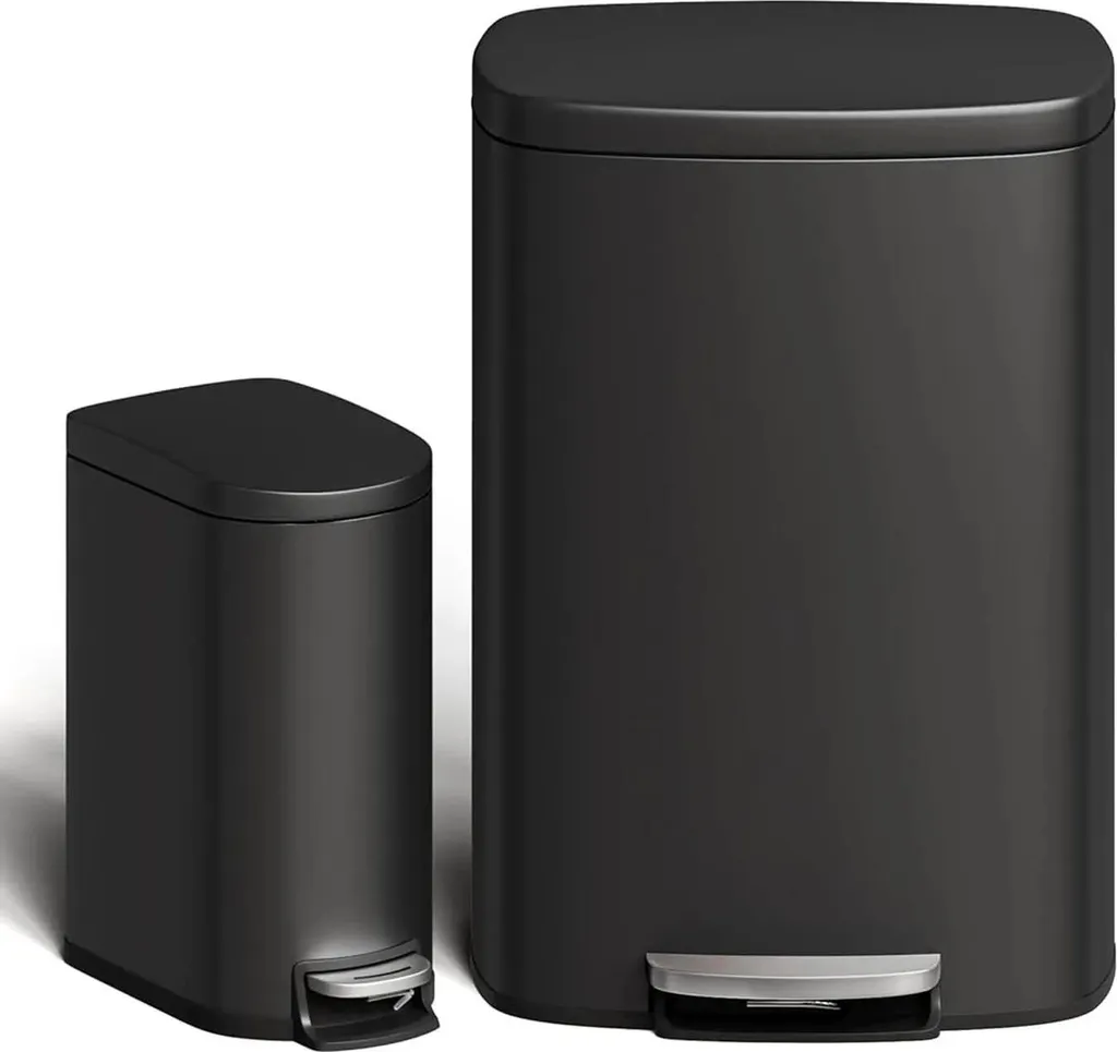 Kit poubelles de tri 50L + 10L jaune pour une cuisine propre et saine