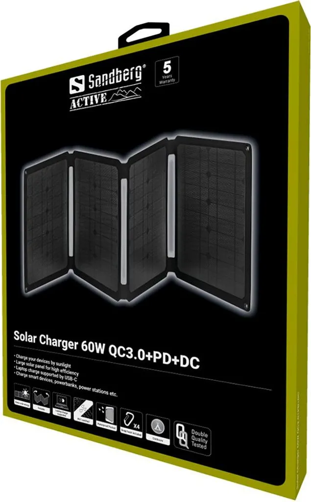Panneau Solaire Camping et Randonnée 60W Sandberg 420-80 Puissant