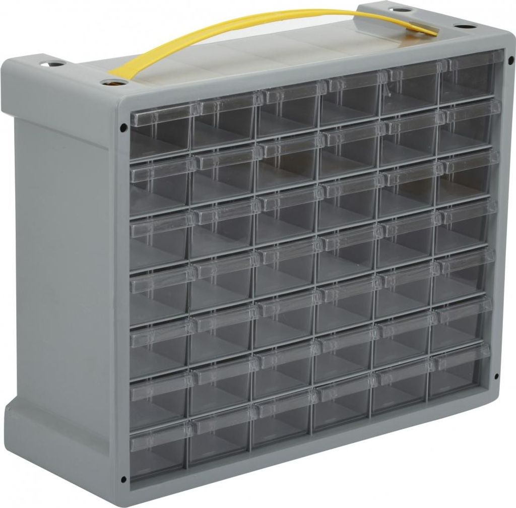 Cassettiera a vite in plastica 42 cassetti, H. 32,5 x l. Immagine del prodotto 