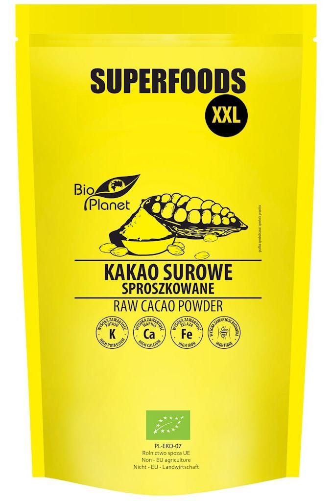 KAKAO SUROWE SPROSZKOWANE BIO 400 g - BIO PLANET SUPERFOODS