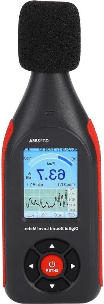 Sonomètre avec écran LCD haute définition et plage de mesure 30-130 dB