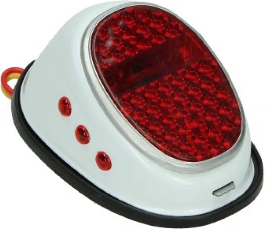 Optique de signalisation arrière blanche pour mobylette Puch MV 50