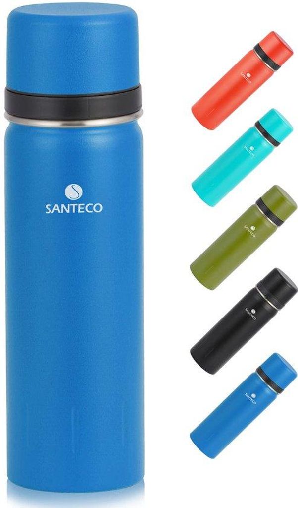 Isolerende Thermosfles aus Edelstahl, 500 ml, leckgeschützt, geisolte Flasche mit Trinkbecher für unterwegs, Kaffee- und Teebehälter für Kinder...