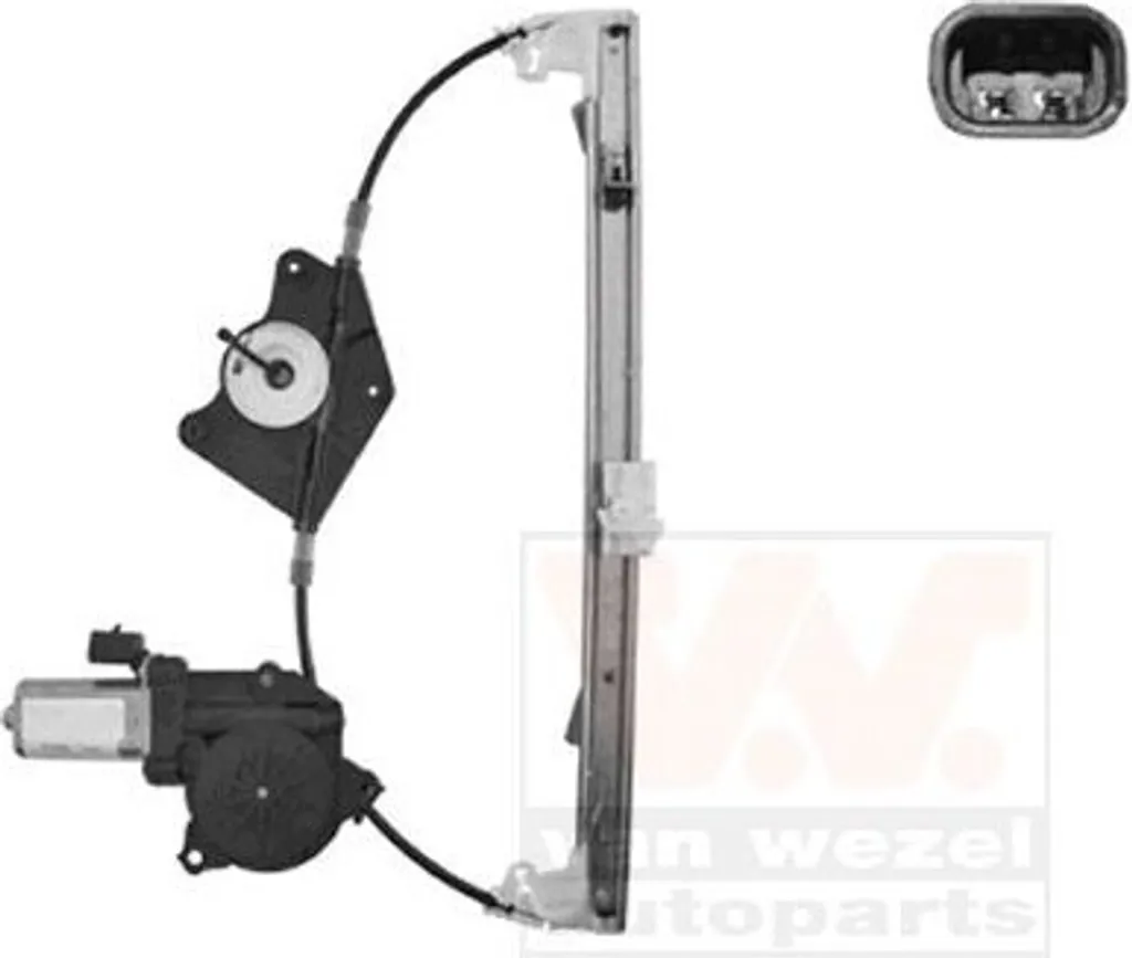 Lève-vitre électrique VAN WEZEL 0160268 Arrière Droit Alfa Romeo 159