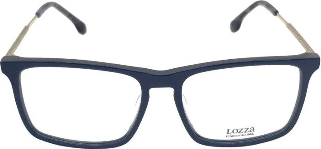 Montatura Lozza VL4234 07PA: Design Squadrato Blu per Professionisti