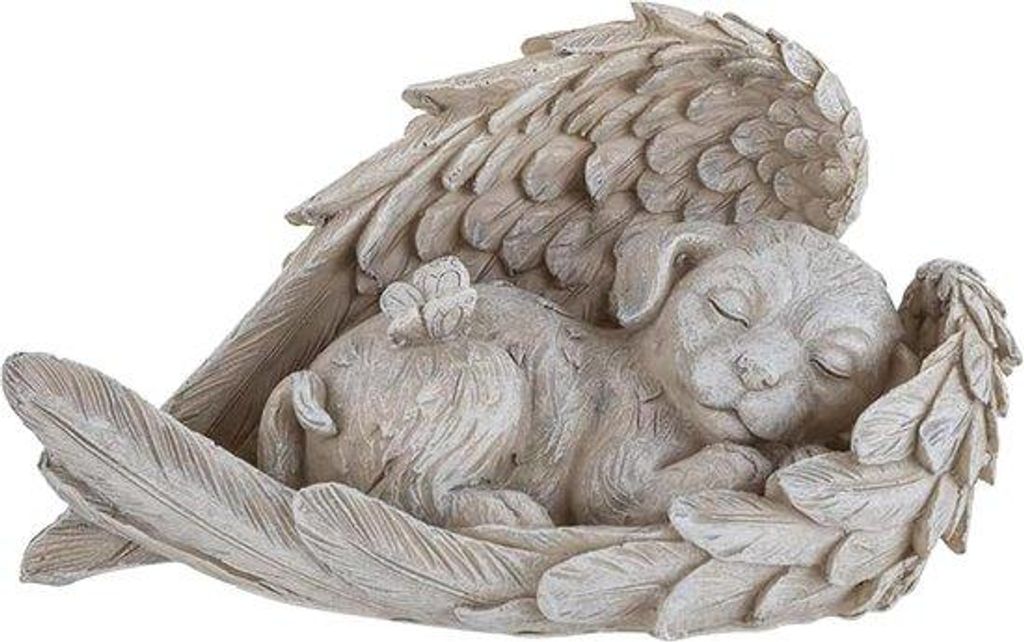 Denkmal für den Hundegott, 11x8cm, Tierdenkmal, Grabstein, Gartenaccessoire und Hundeerinnerung