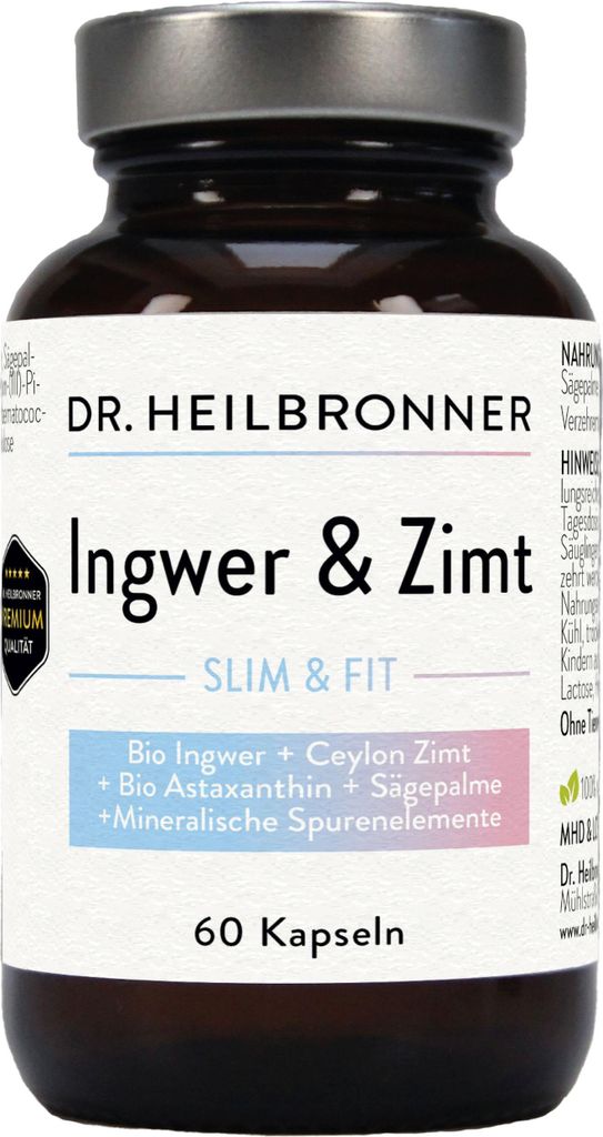 Ingwer & Zimt - SLIM + FIT - 60 Kapseln