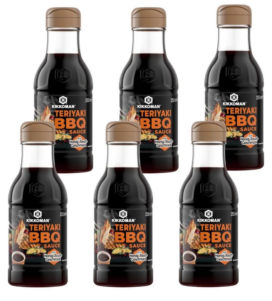 Kikkoman Teriyaki BBQ Sauce mit Honig - 6x 250ml Produktbild 