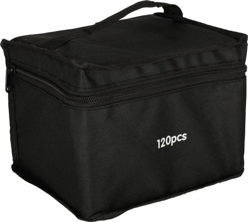 Set de 120 Marqueurs Double Face avec Support de Rangement Rigide