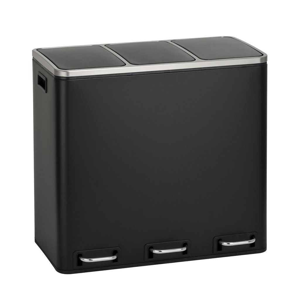 SVITA TM3X18 Poubelle à pédale 54 litres 3x 18L noir Image du produit 