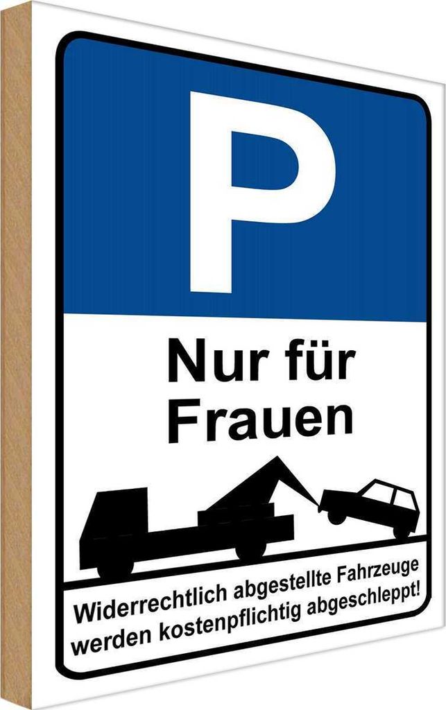 vianmo Holzschild 18x12 cm Nur für Frauen Männer
