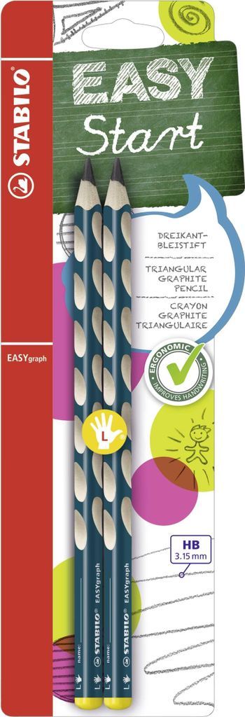 Crayon triangulaire ergonomique pour gauchers - STABILO Image du produit 