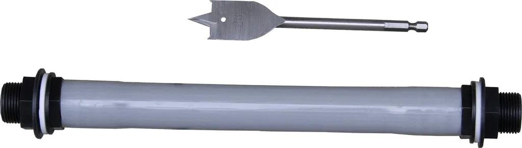 Kit de Connexion pour Récupérateur d'Eau avec Tuyau et Scie-Cloche 3/4