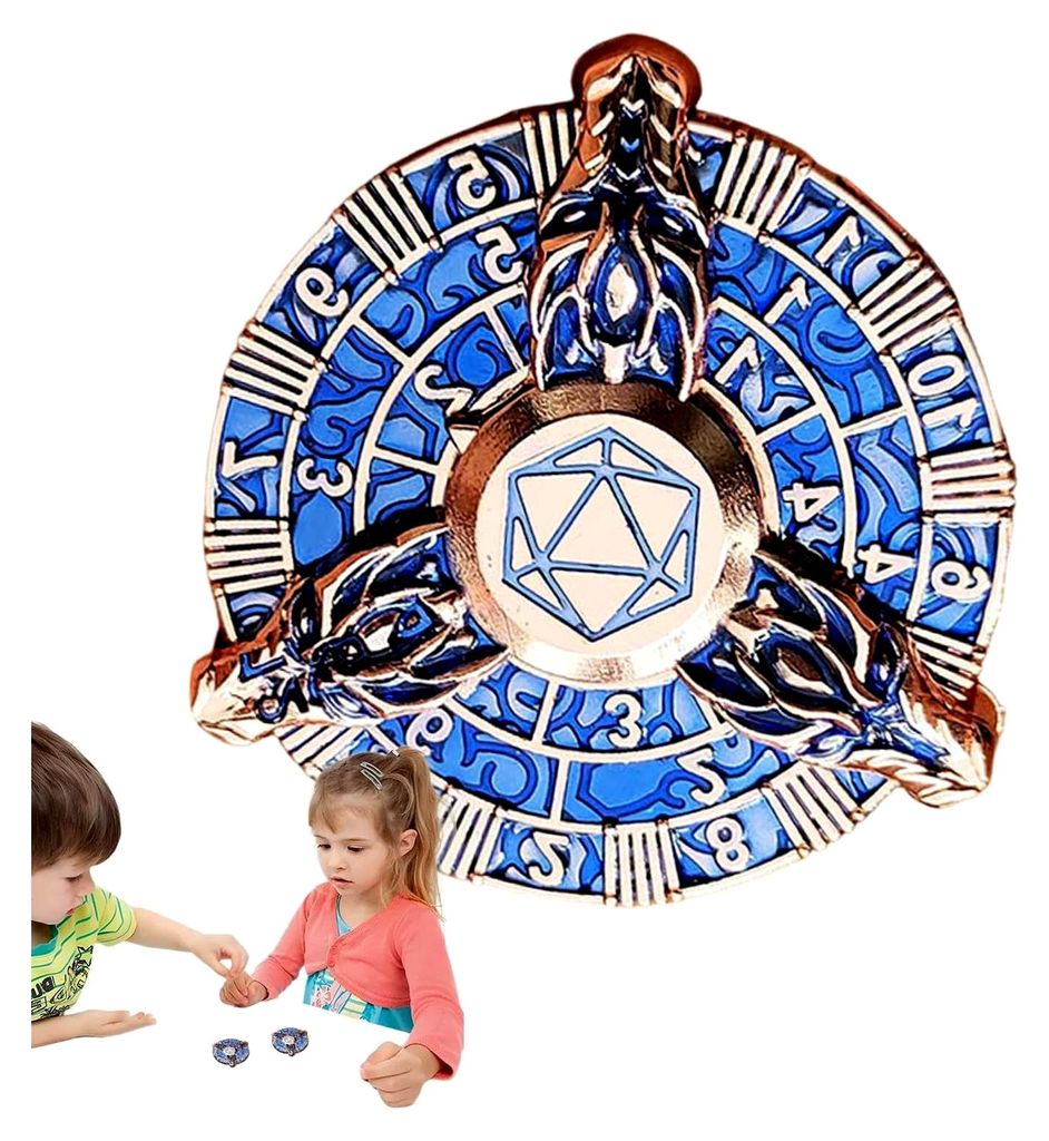 Metallwürfel – Dragon Cool Würfel-Sets – Zink-Fidget-Spielzeug, Retro-Rad-Zahnrad, Spinner für Tischspiele