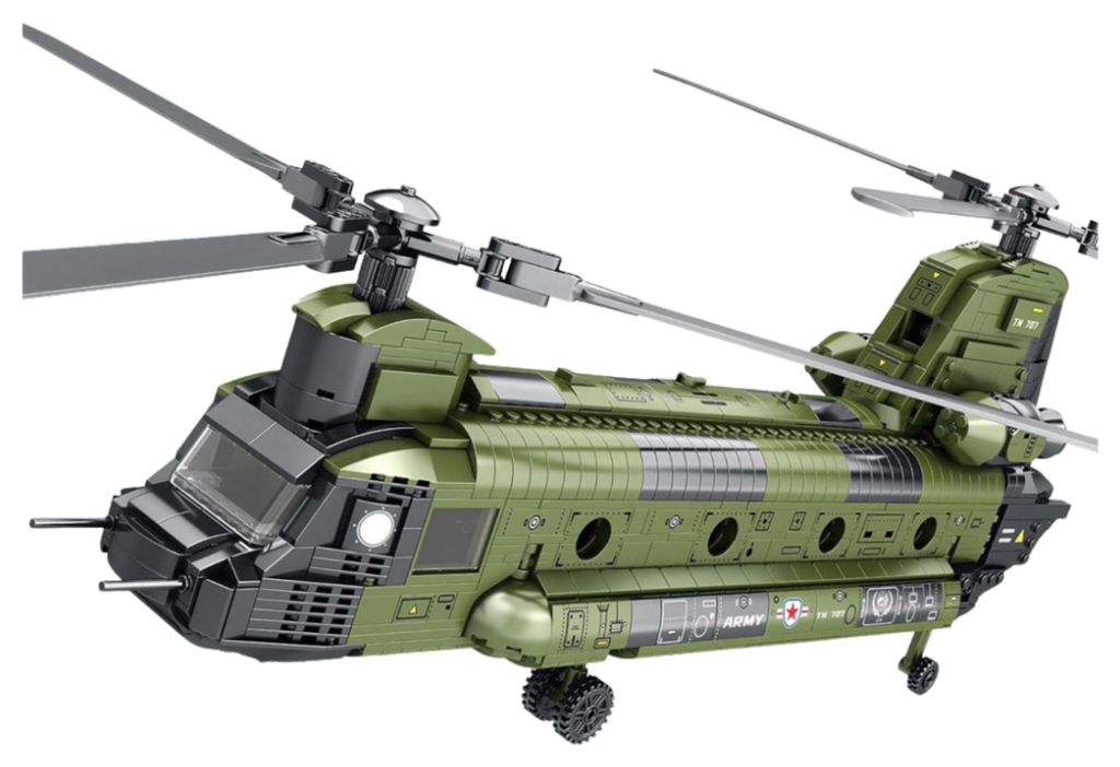 LEAN Toys 28696 Bouwpakket CH-47 Chinook – Productafbeelding 