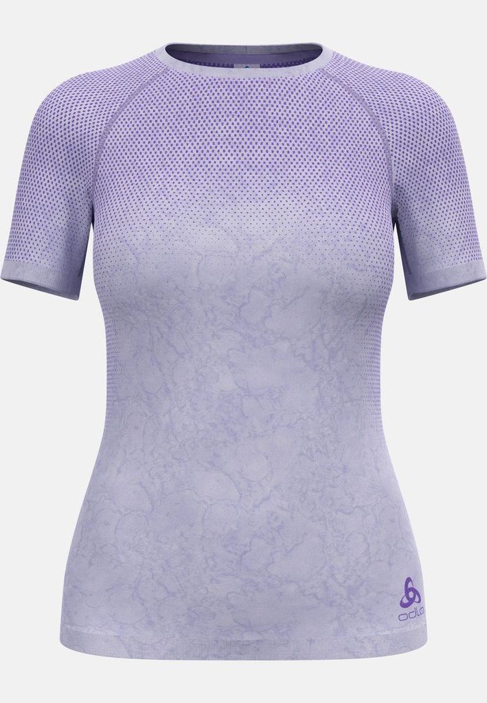 Kurzärmeliger Performance Light Base Layer mit Rain-Dye-Effekt, Damen - Odlo, Farbe:21121 afterparty, Größe:L
