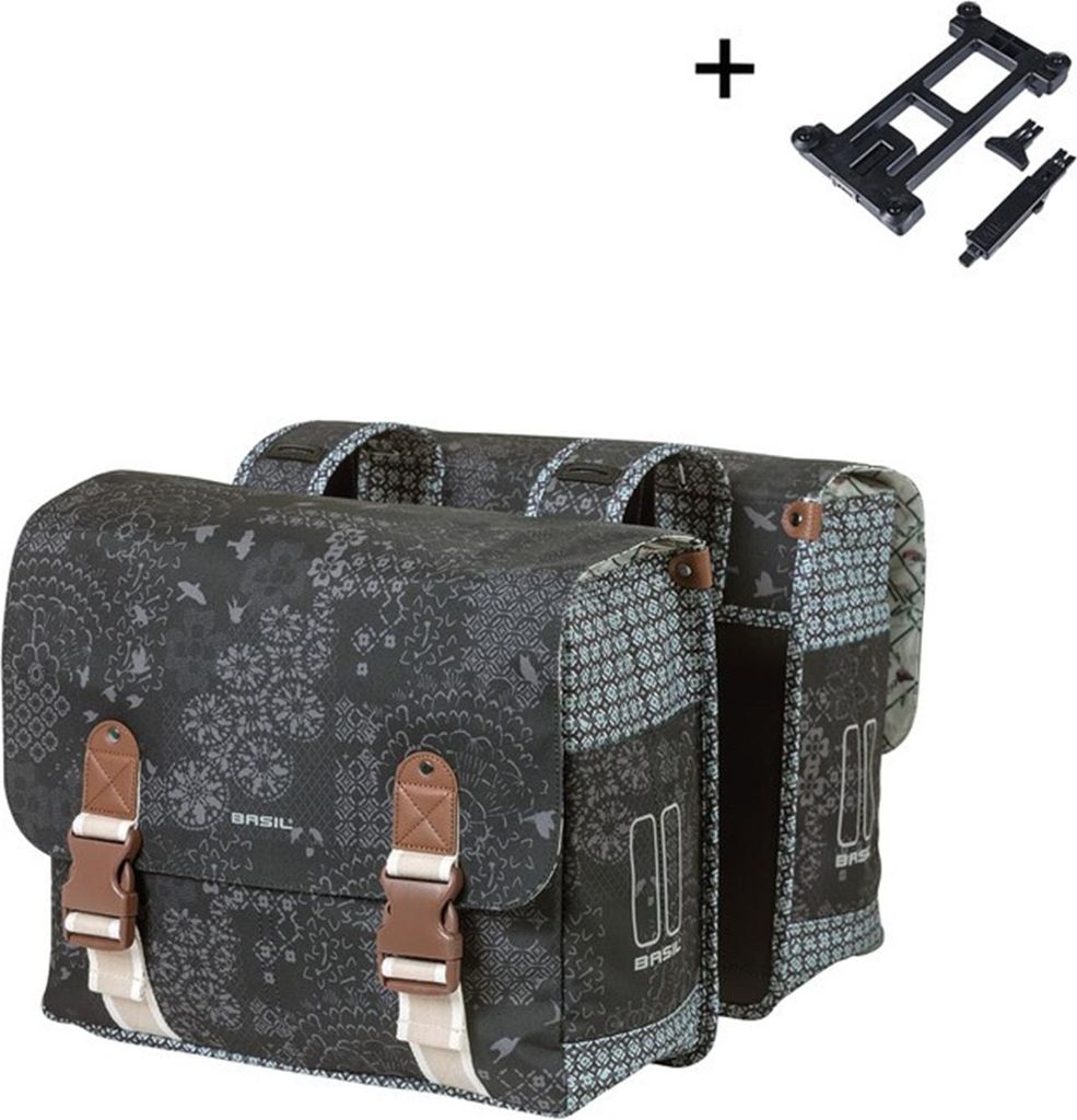 Borsa doppia da bicicletta Basil Bohème MIK 35 litri - Immagine del prodotto 