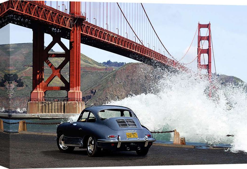 Leinwandbilder - Under the Golden Gate Bridge, San Francisco – 100x70 cm