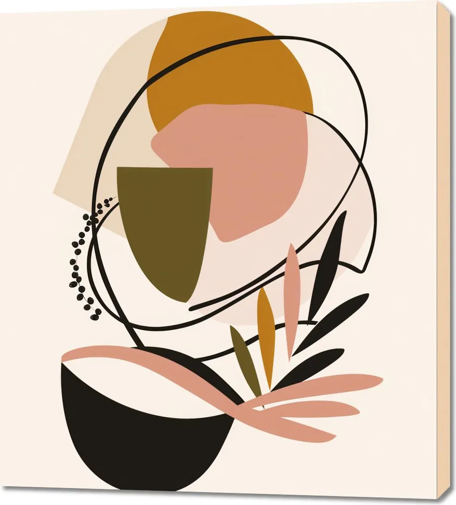 Quadro Moderno Ispirazione 90x100 - Decorazione Parete Design Luxury