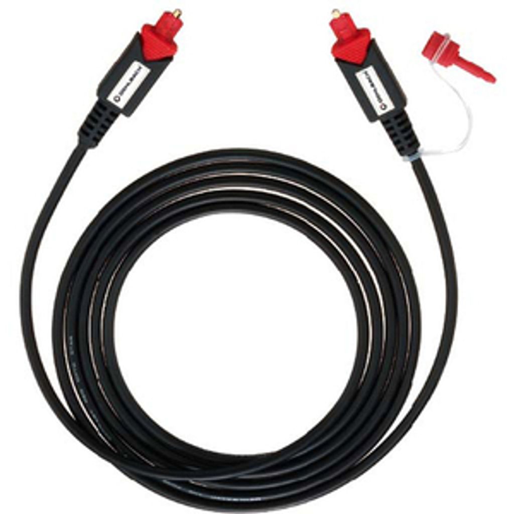 Oelbach OPTO STAR Red Toslink Kabel Optisches Digital 24kt Audiokabel 2m