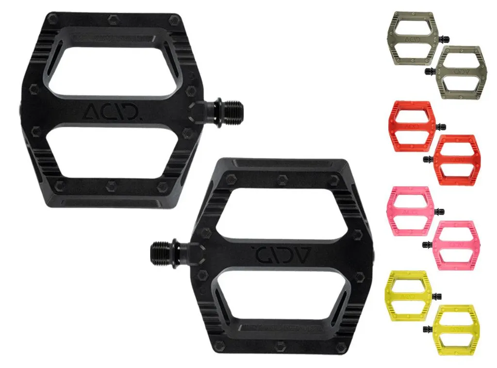 Pédales de VTT Acid Flat C6-zp Roses Idéales pour Personnaliser son Vélo