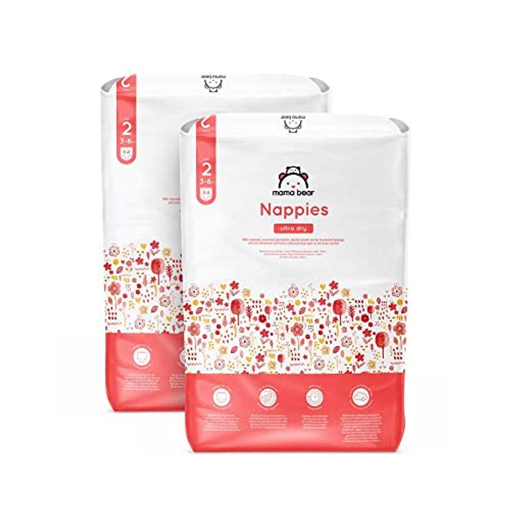 Mama Bear Ultra Dry luiers, maat 2 (3-6 kg) - MAANDBOX, Productafbeelding 