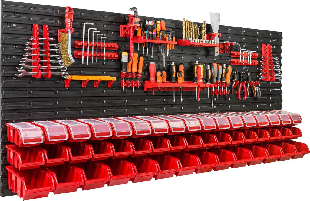 48 stohovacích boxov nástenná polica plastové veko 172 x 78 Obrázok produktu 