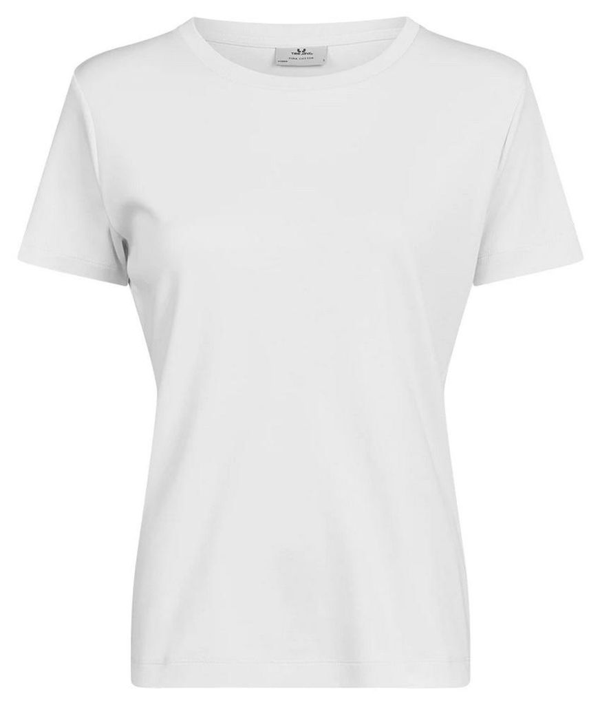 Tee Jays - T-Shirt für Damen, Pima-Baumwolle (aus Peru) RW11395 (L) (Weiß)