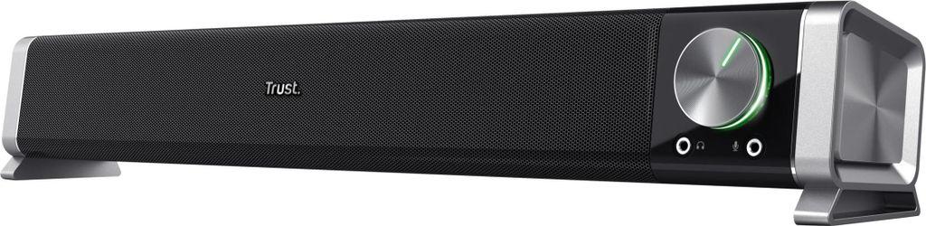 Trust Asto Soundbar 12 W Spitzenleistung (6 W RMS), PC Lautsprecher, USB Betrieb, 3,5 mm AUX Anschluss, Stereo Soundsystem, Computer Boxen für PC,...