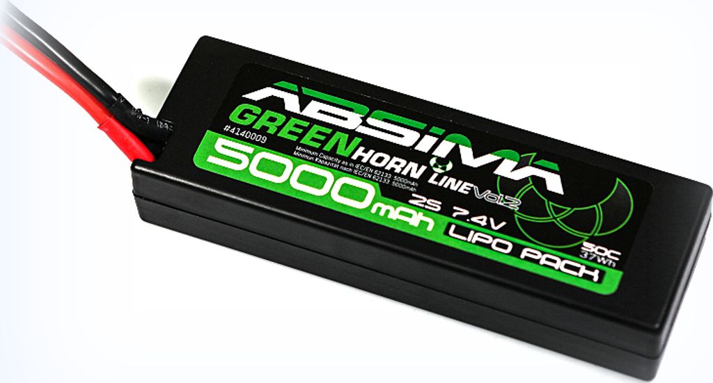 Absima LiPo Stick Pack 7.4V-45C 5000 Hardcase (T-Plug) Produktbild 