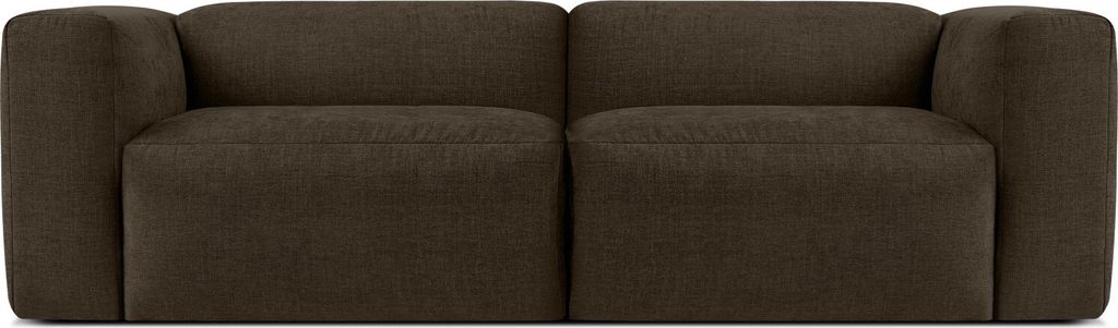 KONSIMO 2,5-Sitzer-Sofa mit extrem weicher und bequemer Sitzfläche "BUFFO", braun, Gewebestoff, Boho ,250x73x96 cm