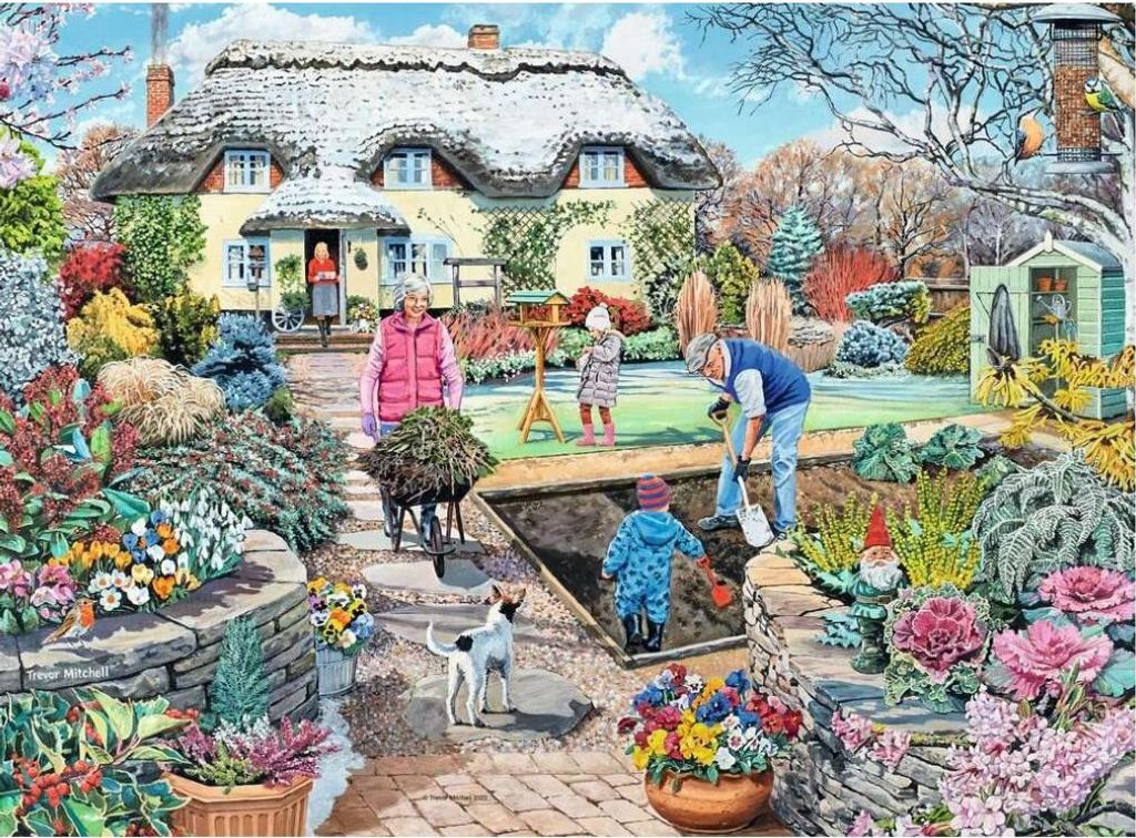RAVENSBURGER Puzzle Dě deč kova zahrada 500 dílků