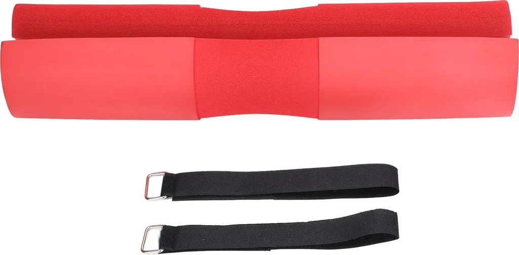 Mousse de protection pour squat et hip thrust rouge antidérapante
