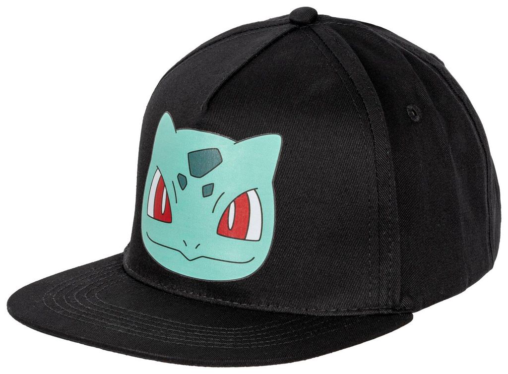 Pokémon Kappe Bisasam Schwarz – Stylische Baseballcap für Erwachsene & Kinder, verstellbar, Original Pokémon Fanartikel, Geschenk für Gamer &...