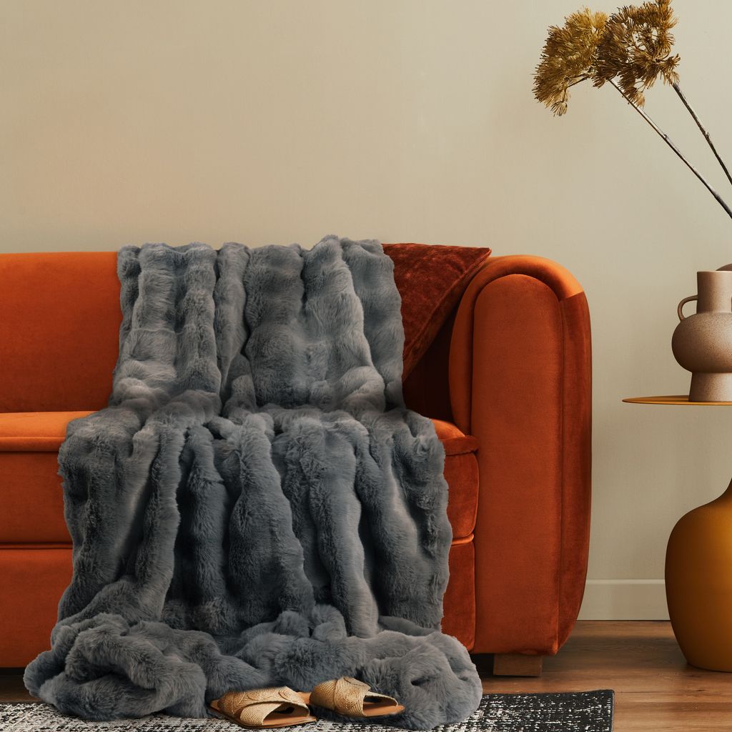 Deko Wohnzimmer Decke Kuscheldecke Tagesdecke Sofadecke Produktbild 