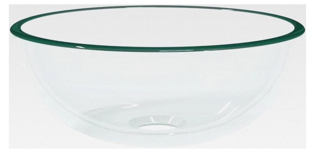 Waschbecken aus gehärtetem Glas für Badezimmer und Waschraum, Aufsatzwaschbecken, Waschschale, transparent