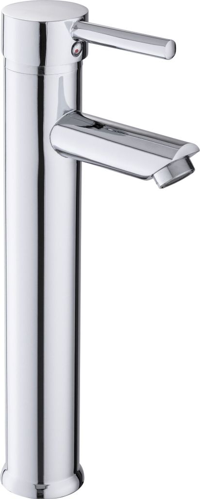 FACKELMANN Einhebelmischer NEW YORK Chrom Glanz / hochwertiger Wasserhahn für Zuhause / moderne Armatur für Aufsatzwaschbecken / elegante Optik f...