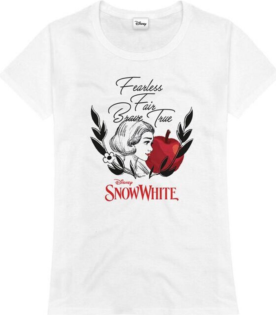 Schneewittchen T-Shirt Damen Fearless weiß XL