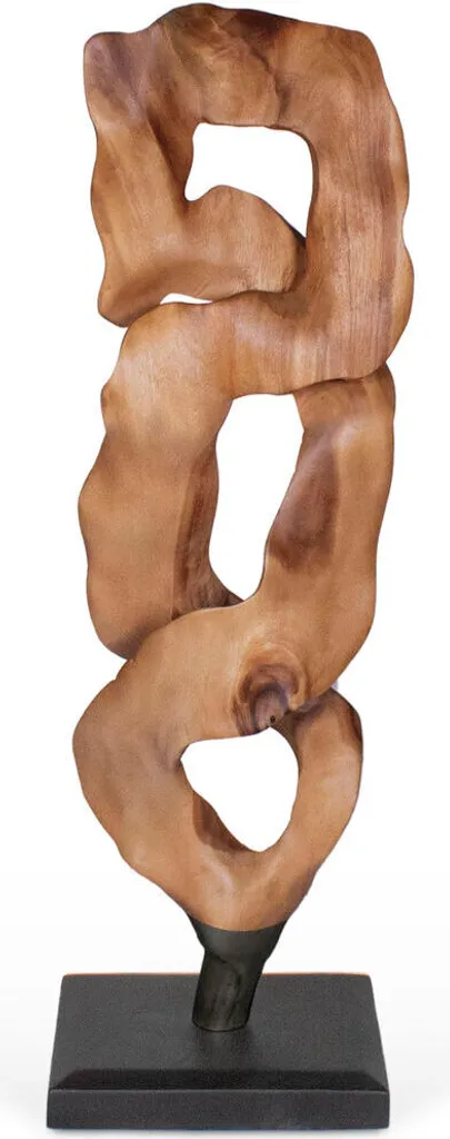 Grande Figurine Home ESPRIT Noir Naturel 93cm - Finition Artisanale